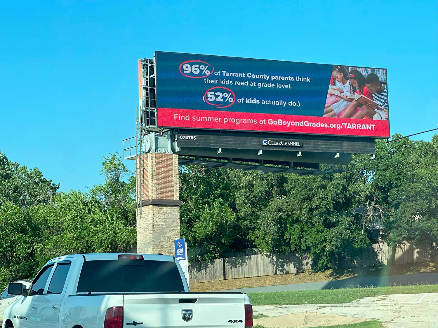 Digital Billboard by CCO on 183 Airport Freeway between I-820 interchange on the frontage Rd