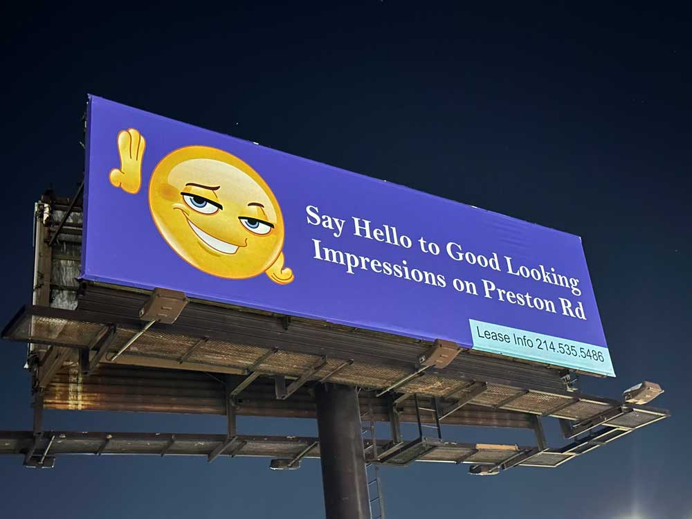 Lamar Outdoor Freeway Billboard on Dallas North Tollway for a Billboard Competition by Milestone Plumbing