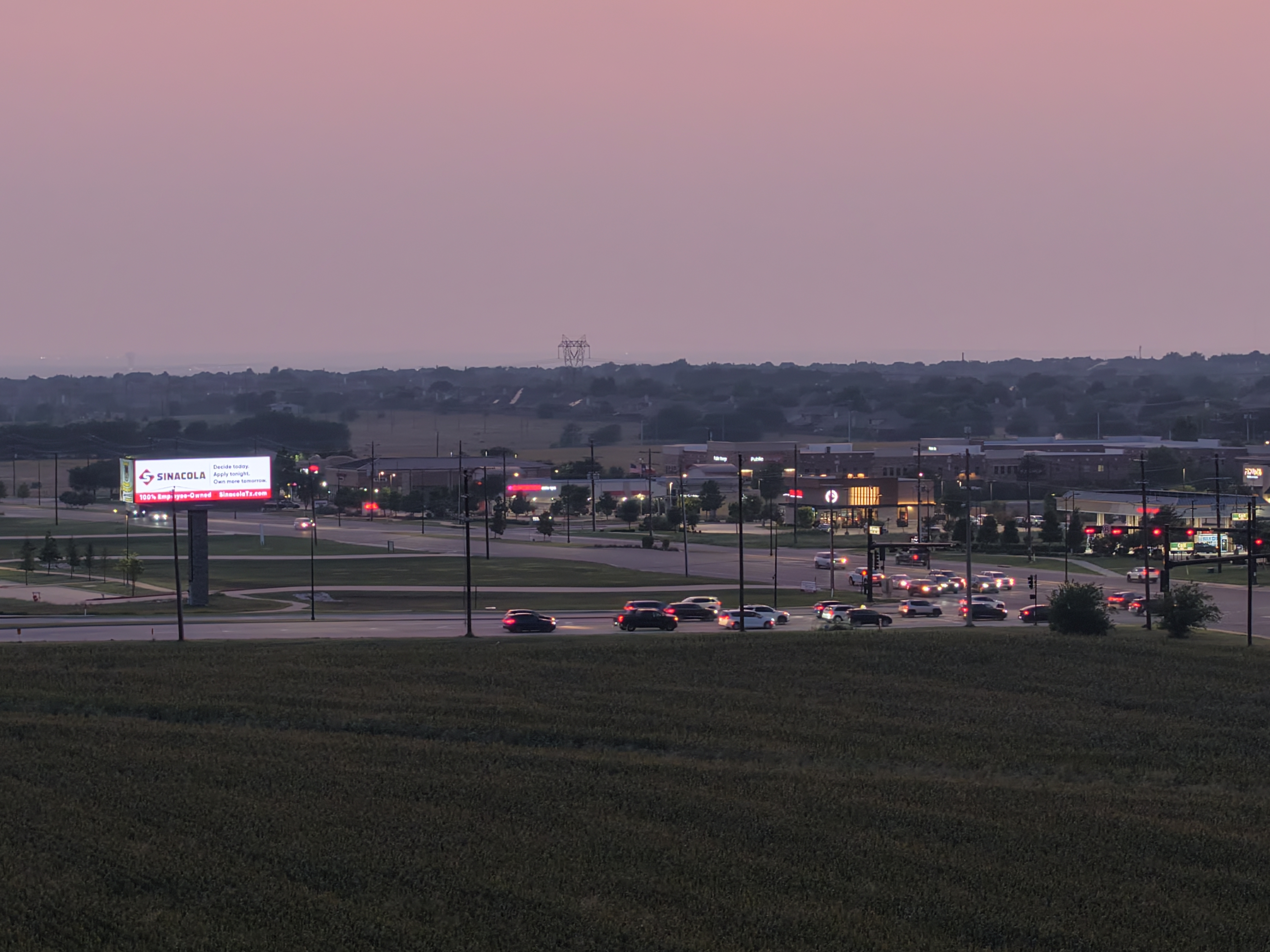 default US 75 Central Expressway Billboard by Lamar Outdoor with Cracker Barrel using an Extension